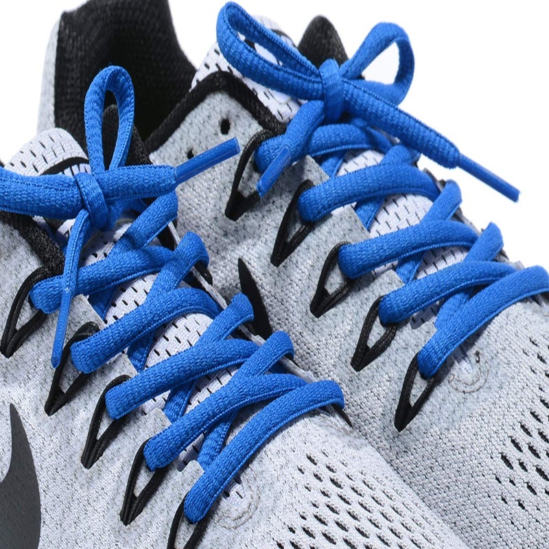 Curtual Oval Shoelaces Half Round 1/4" Shoe Laces for Athletic Shoelaces 5 Colors 8 Different Lengths (45" inches (114 cm), Blue) - Image 2